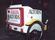 Photo: Pedicab advertising Altoids.